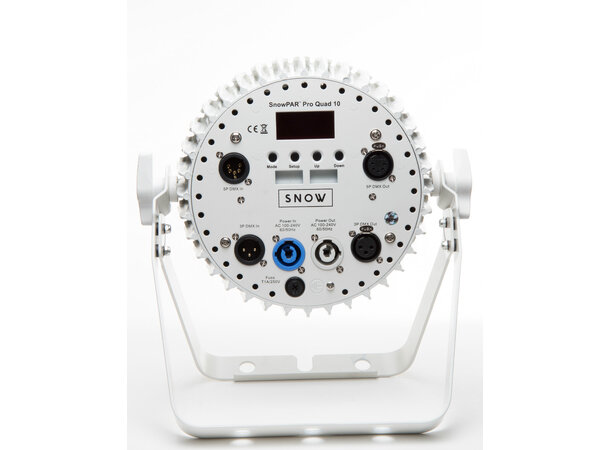 SnowPAR Pro Quad 10/W 10x8W Quad LED RGBW PC I/O,3&5 Pin DMX